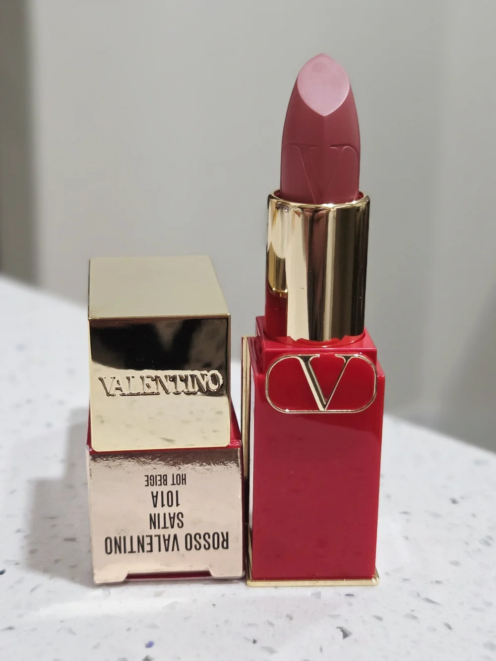 Valentino Women Satin Lipstick - HOT BEIGE 101A